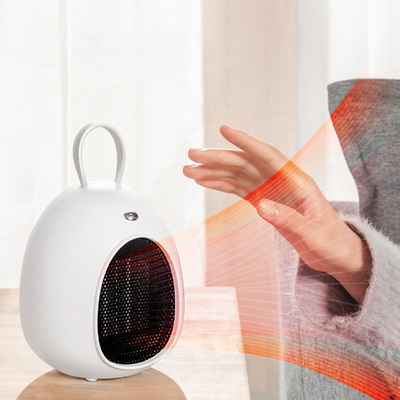 FCC LED Enerji Verimli Taşınabilir Isıtıcı 500W PTC Elektrikli Masaüstü Fan Isıtıcı