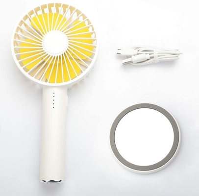5 Hız Mini Taşınabilir El Fan Pil 2000mah Masa Seyahat Makyaj Aynası Fanı
