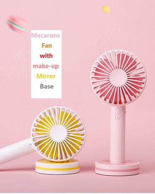 Taşınabilir USB Şarj Edilebilir Kullanışlı Fan 2000mAh 4 Kanatlı Mini Şarj Edilebilir Fan