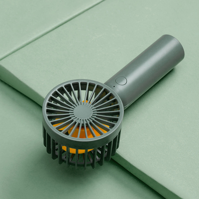 Kamp için 1200mAh Mini El Elektrikli Fan Sessiz 3 Kanatlı Pille Çalışan Fan