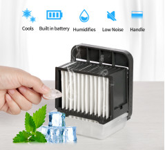 2000mAh Pille Çalışan ve USB Şarj Edilebilir Masa Dış Mekan Hava Soğutma Fanı