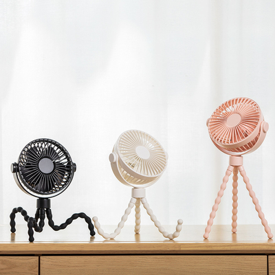 Salınımlı Taşınabilir USB Fan 6 İnç Masa Tripod Klipsi 360 Derece Fanlı