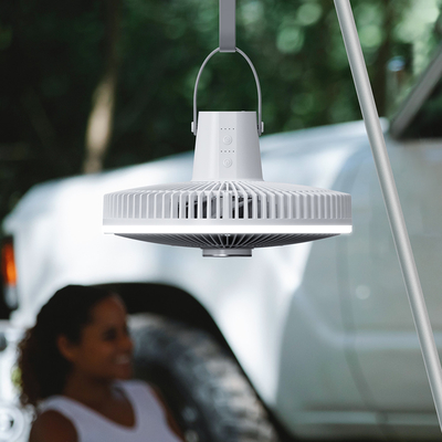 Pil 10000mAh Şarj Edilebilir Masa Fanı 12 İnç Fener LED Çadır Işık Fanı