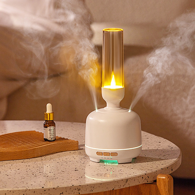 İki Püskürtme Bağlantı Noktası Esansiyel Yağı Difüzörü Değiştirilebilir LED Işık Aromaterapi Koku Difüzörü Makinesi Mum Mini Nemlendirici