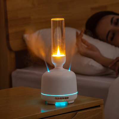 İki Püskürtme Bağlantı Noktası Esansiyel Yağı Difüzörü Değiştirilebilir LED Işık Aromaterapi Koku Difüzörü Makinesi Mum Mini Nemlendirici