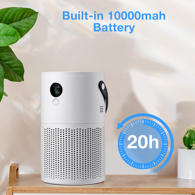10000mAh Ev Hava Temizleyici AP01 Smart H13 Gerçek Hepa Beyaz