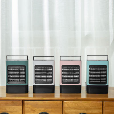 Taşınabilir hava soğutucu fan, LED ışığı, masa boyutu, ayarlanabilir rüzgar yönü