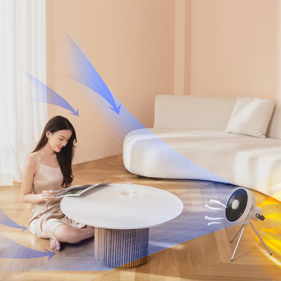 7 Kanatlı Uzaktan Kumandalı Şarj Edilebilir Masa Fanı Tripod LED Dış Mekan Usb Fanı