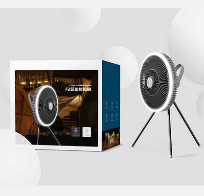 Sabit 5W Tripod Zemin Fanı Uzaktan Kumanda Led Işık Usb Port Fanı