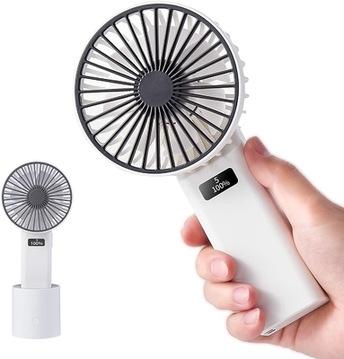 Masa Salınımlı Küçük Şarj Edilebilir El Fanı 4W 4000mA Küçük Pille Çalışan Fan
