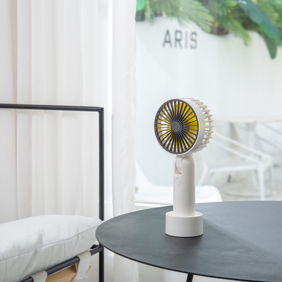 7 Kanatlı El Tipi Elektrikli Fan 4W 1200mAh Usb Şarjlı Taşınabilir Fan
