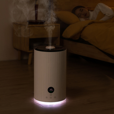 UV Sterilizasyon Dönen Ultrasonik Hava Nemlendirici 5L Büyük Kapasiteli Sıcak Mist