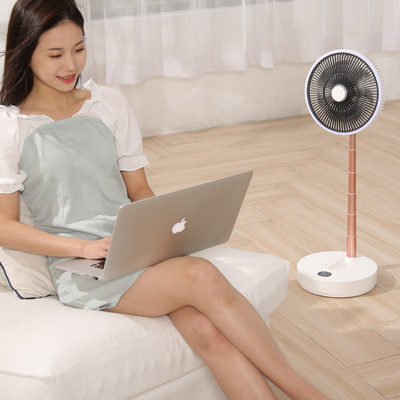 LCD Ekran Dikili Fanlar DC 5V 10000mAh Şarj Edilebilir Ayaklı Fan