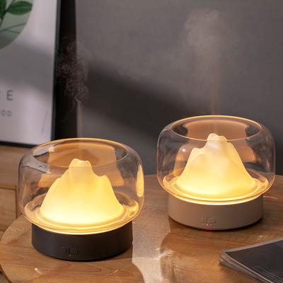 Mist Aroma Yağı Difüzörü Dağ 400ml LED Işık Aromaterapi Esansiyel Yağı Difüzörü