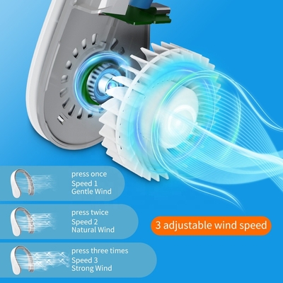 Yapraksız Hava Akışı Taşınabilir USB Fan Kolye Küçük Spor Şarj Edilebilir Cep Fanı