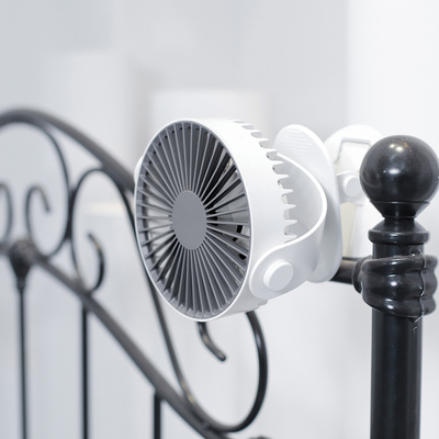 5 Kanatlı Masa Klipsi Fan Mini USB Şarj Edilebilir Taşınabilir 360 Derece Dönen Fan