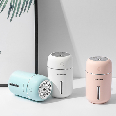 USB Ev Ultrasonik Aroma Difüzör Led Işık Taşınabilir Beyaz Hava Nemlendirici