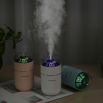 Renkli Ultrasonik Hava Nemlendirici Mini Volkan 320mL Led Aroma Difüzör