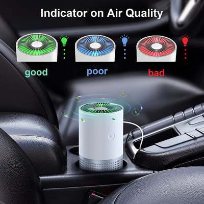 PM 2.5 Masaüstü Araba Hava Temizleyici HEPA Filtre AP02 Yatak Odası Hava Temizleyici